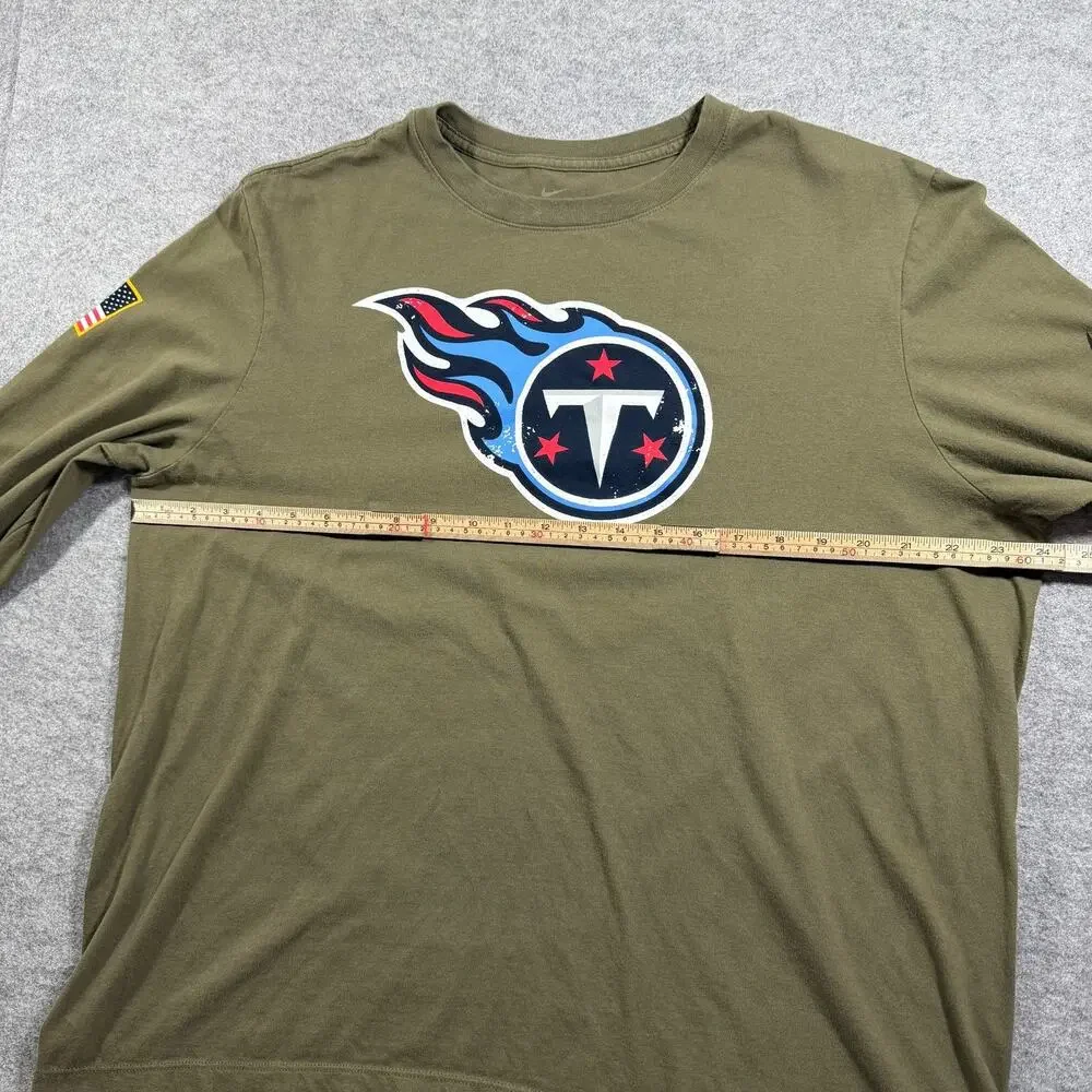 Nike Tennessee Titans Long Sleeve Shirt Mens XL Olive Salute To Army Service NFL